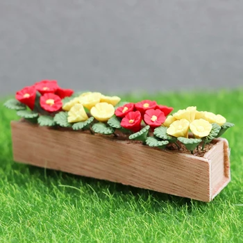 1:12 Casă De Păpuși În Miniatură Morning Glory Plantă De Ghiveci De Flori, Paturi De Flori Bonsai Model De Gradina Decor Casa Papusa Accesorii