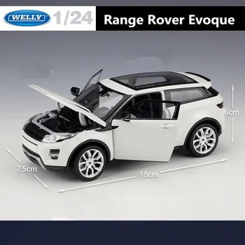 1:24 Land Rover Range Rover Evoque SUV Aliaj Masina Model de turnat sub presiune, Metal Vehicule de Jucărie Mașină Model de Simulare Mare Colecție Copii Cadou