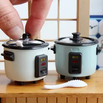1/6 Scară Mini Rice Cooker Model de casă de Păpuși în Miniatură Aparate de Bucatarie pentru 30CM Blyth Papusa Alimentare Accesorii de Jucarie