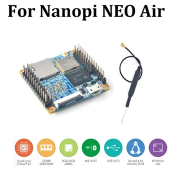 1 Set Pentru Nanopi Neoair Consiliul de Dezvoltare 512Mb RAM, Wifi si Bluetooth 8Gb Emmc Allwinner H3 Quad-Core Cortex-A7 Ubuntucore