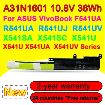 10.8 V 3200mAh A31N1601 Baterie Laptop Pentru ASUS VivoBook F541UA R541UA R541UJ R541UV X541SA X541SC X541U X541UA X541UV Serie
