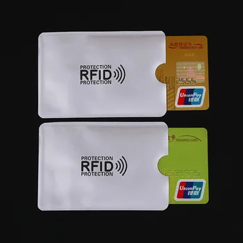 10 buc Anti-Scanare Card Maneca Credit Card RFID Protector Anti-magnetic Folie de Aluminiu Portabil Deținător al Cardului Bancar