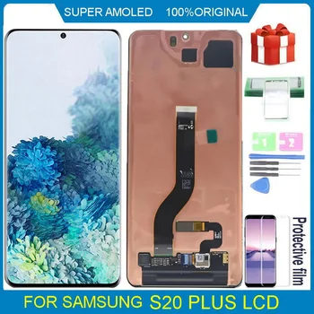 100% Original Amoled LCD Pentru Samsung Galaxy S20 plus G985 G985F G985F/DS Display Lcd Touch Screen Ansamblu Digitizer Înlocui