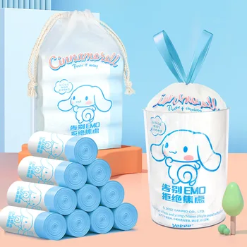 100buc Kawaii Sanrio Sac de Gunoi Kuromi Cinnamoroll Anime Drăguț de Plastic de Unică folosință Sac Acasă Bucatarie Baie Haine Sac de Depozitare