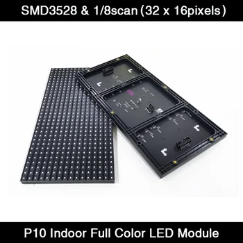 100buc/Lot Interior Plin de Culoare LED Ecran de Publicitate P10 RGB 320*160mm 32*16Pixels Modul LED / Panou 1/8 Scanare SMD RGB 3 În 1
