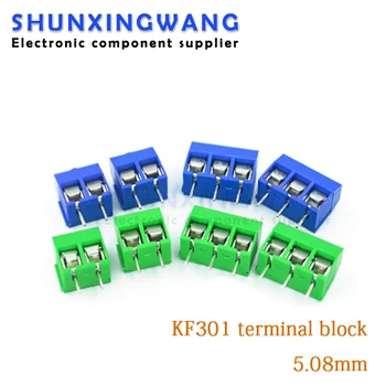 10buc 5.08 Albastru/verde KF301 terminale [2/3/4 poziție] terminale 2P/3P/4P opțional