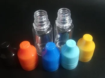 10ML Plastic PET Dropper Sticla de Suc E Clar Sticla Cu Tamper Evident Dovadă Copil Capac Lung și Subțire Sfat E-lichid Sticle