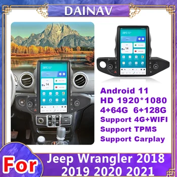 13.6 Inch Android11 Auto radio Auto Pentru Jeep Wrangler 2018-2021 Autoradio Stereo Player Navigatie GPS Carplay OBD Nu CD Player