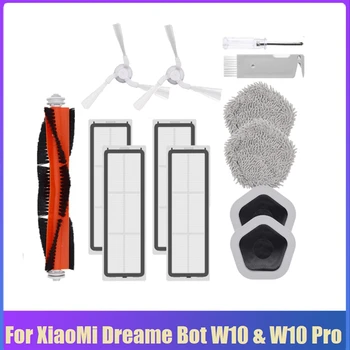 13Pcs Filtru HEPA Principal Perie Laterală Mop Pânză Și Mop Suport Pentru Xiaomi Dreame Bot W10&W10 Pro Aspirator Robot Kit B