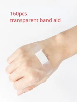 160 buc/lot Medicale Transparent pansamente Sterile Trupa Sida Invizibil Anti Slefuire Picioare Bandă Bandaje