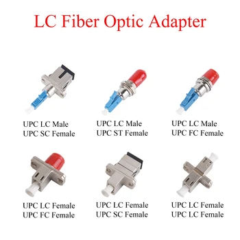 1buc Fibra Optica Converter UPC LC Masculin/Feminin la UPC FC/LC/SC/ST Feminin Adaptor Single-mode Optic Hibrid Conector