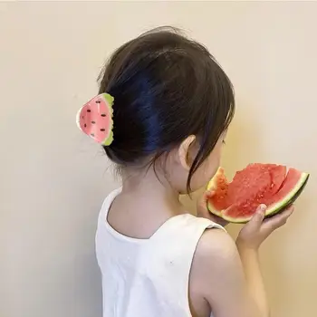 1buc Fructe Curcubeu Distractiv de Păr Apuca Clip Jeleu Transparent Acrilic Drăguț de Gheare de Păr coreean articole pentru acoperirea capului Accesorii de Par Pentru Copii Fete