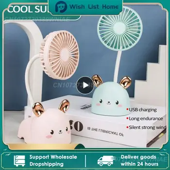 1~10BUC în aer liber Usb Fan Mut la Îndemână Desktop Fan Rechizite de Birou Portabil Fanii de Vară Reglabil Cooler Desene animate Portabil Drăguț