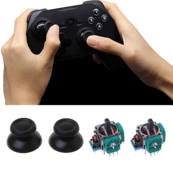 2 buc 3D Analog Axa Joystick Modul Senzor Pentru Playstation 4 Pro PS4 Slim Controler de Reparare Parte Bastoane Degetul mare Înlocui en-Gros