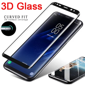 2 BUC 3D Curbat din Sticla Temperata Samsung Nota 9 Sticlă de Protecție Pentru S8 S9 Plus Ecran Protector