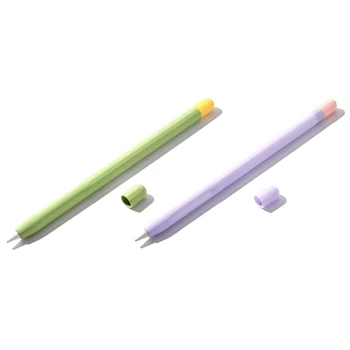 2 BUC pentru Generația 1 Capac Pen Dublu-Vraja Silicon Caz Creion Stylus Pen Caz Capacul de Protecție