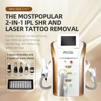 2 in1 M22 IPL OPTA Îndepărtarea Părului cu Laser Și Q-Switched Nd Yag Laser Tatuaj Elimina Frumusete de Masina
