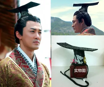 2 Modele China Dinastiei Han Împărat Păr Diadema pentru TV Juca Marele Han Împărăteasa - Weizifu Liu Bang sex Masculin Pălărie