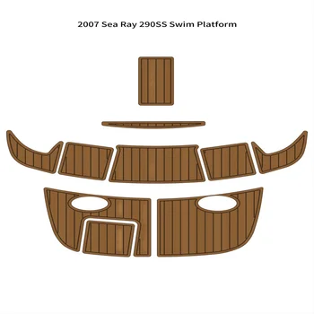 2007 Sea Ray 290SS Platforma de Înot Pad Barca Spuma EVA Faux din lemn de Tec Punte Podea Mat