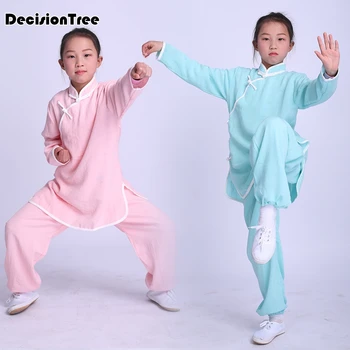 2023 copii tradițională chineză wushu uniformă de arte marțiale seturi de tai chi uniformă chineză kung fu îmbrăcăminte pentru boy fata de copii