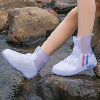 2023 Femei Silicon Rezistent La Apa Pantof Acoperi Resuable Ploaie Cizme Pantofi Protector În Aer Liber Zile Ploioase Elastic Galoși