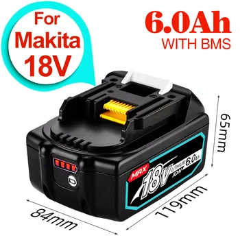 2023 mai recente Makita 18V BL1860 BL1850B BL1850 BL1840 BL1830 BL1820 BL1815 bl1445 bl1460 LXT-400 Înlocuire Baterie cu Litiu