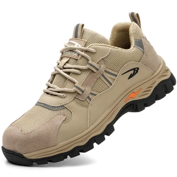 2023 Noi Indestructibil Pantofi Pentru Bărbați Bocanci De Siguranță Steel Toe Pantofi Barbati Puncție-Dovada Siguranță Pantofi De Lucru Adidași Pentru Drumeții Pantofi