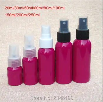 20ML 50pcs/lot Fuchsia Aluminiu Sticla pentru Îngrijirea Pielii, Cosmetice Toner Lotiune Hidratanta Container, Clasa de Top DIY Sticla cu Pulverizator