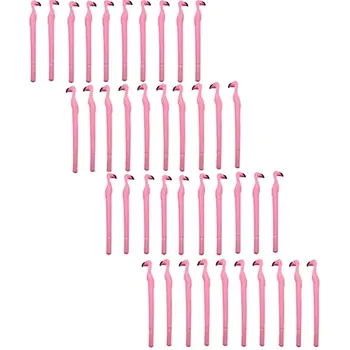 24 Buc Drăguț Roz Flamingo Pixuri cu Gel Cadou pentru Copilul Mare Parte Consumabile și Rechizite Școlare, Cerneală Neagră(0,5 mm)