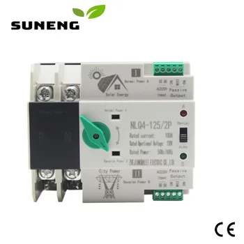 2P 230V Șină Din ATS Pentru PV Și Invertor de Putere Dublă de Transfer Automată Selector Switch-uri Neîntreruptă 32A 63A 100A pe Șină Din