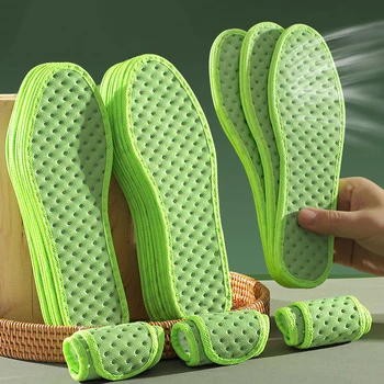 2Pairs Respirabil Deodorant Tălpi Bărbați Sudoare de Absorbție Picior de Îngrijire de Pantofi Tampoane de Sport, Insertii de Lumina Greutate Ortopedice Perne