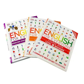 3 Cărți DK engleză Pentru toată Lumea CURS de CARTE de Nivel 1&2 Constructor de Vocabular Gramatica Explicații,Exerciții Practice pentru Copii de Învățare