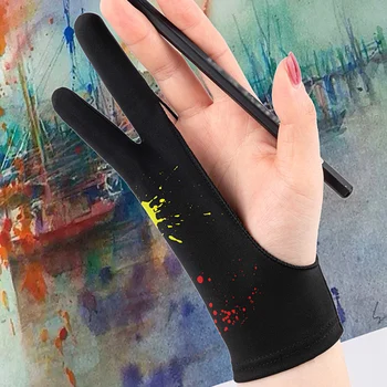 3 Dimensiuni de Două Degete antivegetative Mănușă Pentru Artist Comprimat Desen Pad Mănuși de uz Casnic Dreptul Mâna Stângă Mănușă 1 BUC Manusa