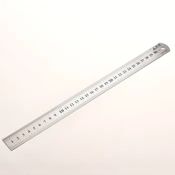 30cm din Oțel Inoxidabil Drept Conducător Dublă față-Verso Metal Conducători Instrumente de Măsurare Papetarie Scoala Accesorii de Birou Consumabile