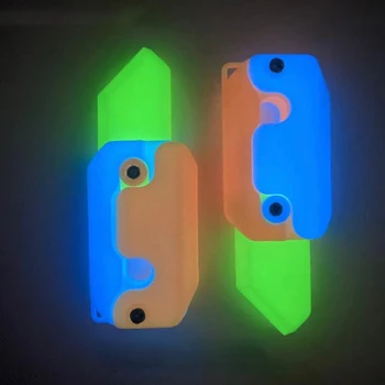 4buc Noctilucent Nap Cuțit Morcov Cuțit de Jucărie Gravitatea Cuțit de Jucărie 3D de Imprimare Greutate Cuțit de Decompresie Jucărie Frământa Stres Jucarii