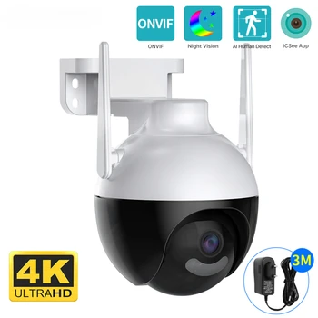 4K 8MP Inteligent Wifi Camera PTZ de Securitate Acasă Protecție de 5x Zoom Digital AI Omului de Detectare ONVIF Wireless, CCTV, Camera IP