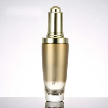 50ml transparent/aur/rosu/negru flacon de sticlă cu aur dropper pentru ser/esența/ulei/acid hialuronic/albire lichid de îngrijire a pielii