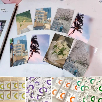 50pcs Clar mai Multe Dimensiuni Plat Card Maneca Fotografia de pe Copertă Carte de Film Photocard Holografic Protector de Film Coreea Card Mâneci