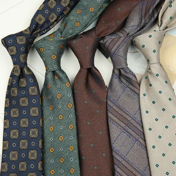 8CM de Înaltă Calitate de Moda de Lux Retro Model Geometric Cravată Nouă pentru Omul de Afaceri Casual Nunta Cravata