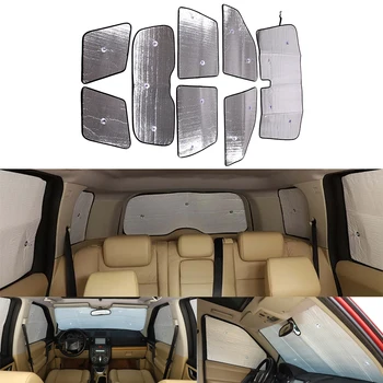 8pcs Masina Perdea Anti-UV Fereastra Parasolar Parbriz Parasolar Capac de Izolare Pad Pentru Land Rover Freelander 2 2007-2015
