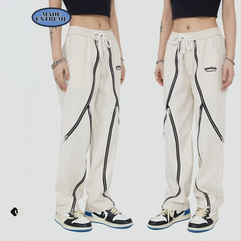 A FĂCUT EXTREME Multi-zip pantaloni de moda japoneză joggeri bărbați pantaloni harem de bărbați îmbrăcăminte tactice pantaloni barbati haine hip hop