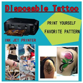 A4 singură dată tatuaj pastă de hârtie de transfer de personalitate tatuaj DIY temporar imprimarea cu jet de cerneală tatuaj 10 seturi de bărbați și femei