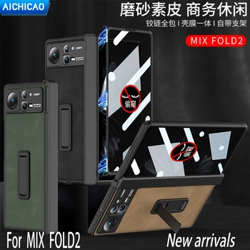 ACC-Pentru MIX FOLD2 Cazuri de Telefon cu o temperat film Mată piele neteda magnetic balama pachet complet suport