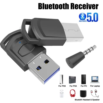 Adaptor USB Wireless pentru PS5/PS4/PC Bluetooth 5.0 Controller Receptor PC Gaming Adaptador Cască Audio Bluetooth Transmițător