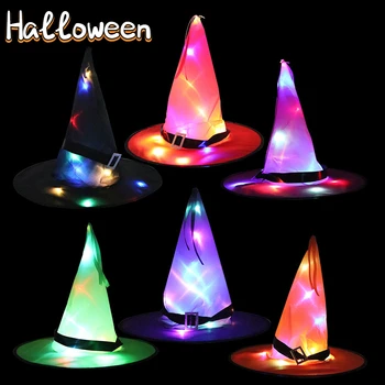Adult LED Pălărie Vrăjitoare Halloween Party