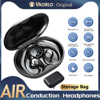 Aer Conducție Căști fără Fir Bluetooth 5.3 Căști Ureche-Cârlig de Sport Atingeți Căștile Cu Microfon HIFI Stereo Căști pentru xiaomi