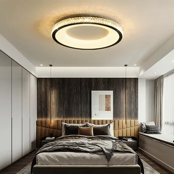 AiPaiTe lumini moderne de lux rotunde led lumina plafon, fier de plafon lumina pandantiv pentru dormitor camera de zi.