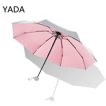 ALEA de Lux 8 Os Mini Titan Silver Parapluie Ploaie Și Soare 5 Pliabil de Buzunar, Umbrele, Umbrele de soare Pentru Femei UV Umbrela YS220043