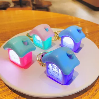 Anime Sanrio Creative Luminos Casa Mini Breloc Cheie Auto Lanț Ghiozdan Pandantiv Copii Novle En-Gros Sac De Cadouri Accesorii