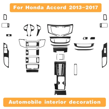 Autentic fibra de carbon autocolante auto styling auto accesorii de interior pentru Honda Accord 2013-2017, frumos decor de protecție